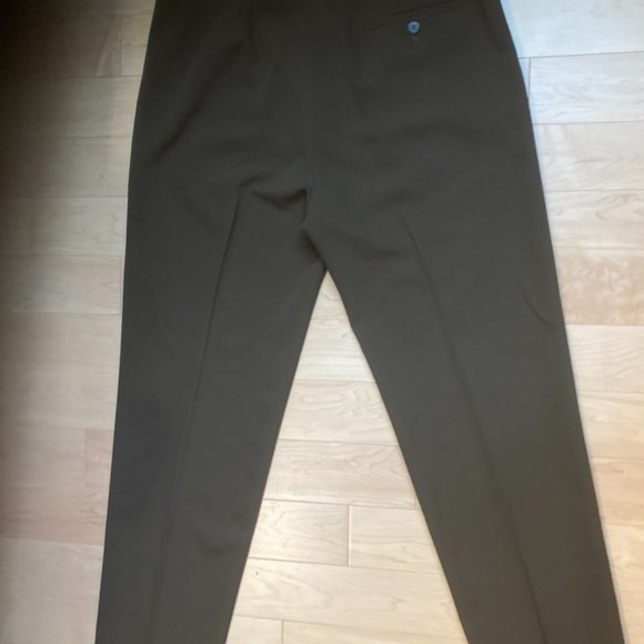 Forte Forte Wool Canvas Trouser Pant in Forest Brown Size III - Picture 2 of 4